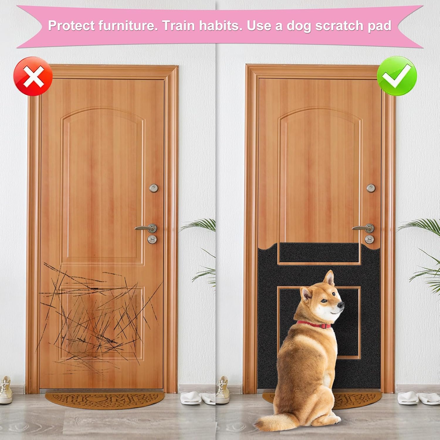 Self Adhesive Emery Paper, Dog Scratch Pad Replaceable Stickyback Sandpaper Nail Files for Pet Manicure & Pedicure- Trim 100Grit 15.4 * 10 inches 3pack