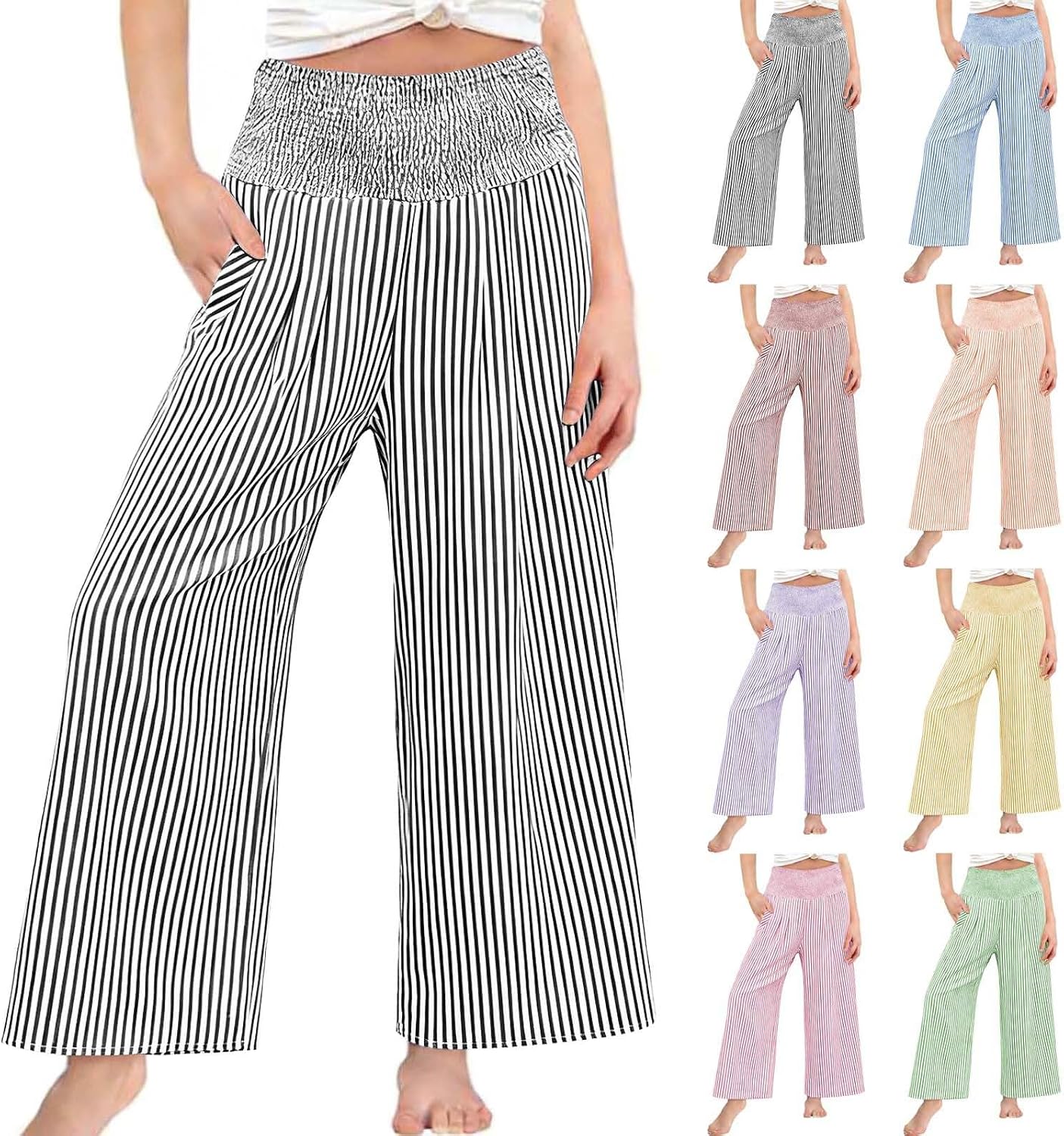 Parachute Pants for Girls Y2K Cargo Trousers with Pockets Jogger Pants Kids 4 to 14 Years