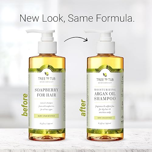 Miniatura 4 de Tree to Tub Champú sin fragancia para cuero cabelludo seco y sensible, champú hidratante suave sin perfume para mujeres y hombres, champú hidratante