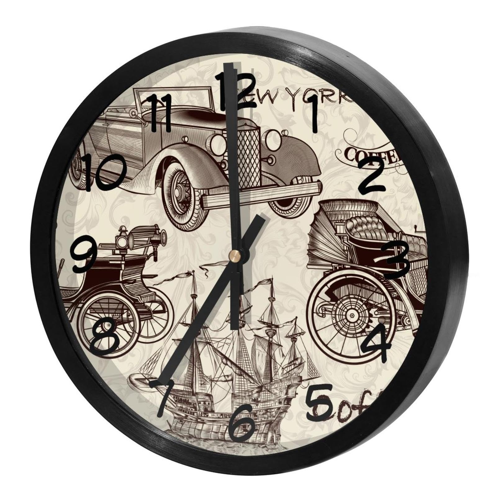 Horloge murale silencieuse à pile pour retrouver le sommeil dans la chambre