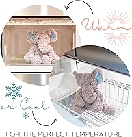 Vista 3 de Daniel Dragon - Animal de peluche con peso y apto para microondas – Peluche térmico para calidez – Juguete lindo, suave y acogedor para adultos