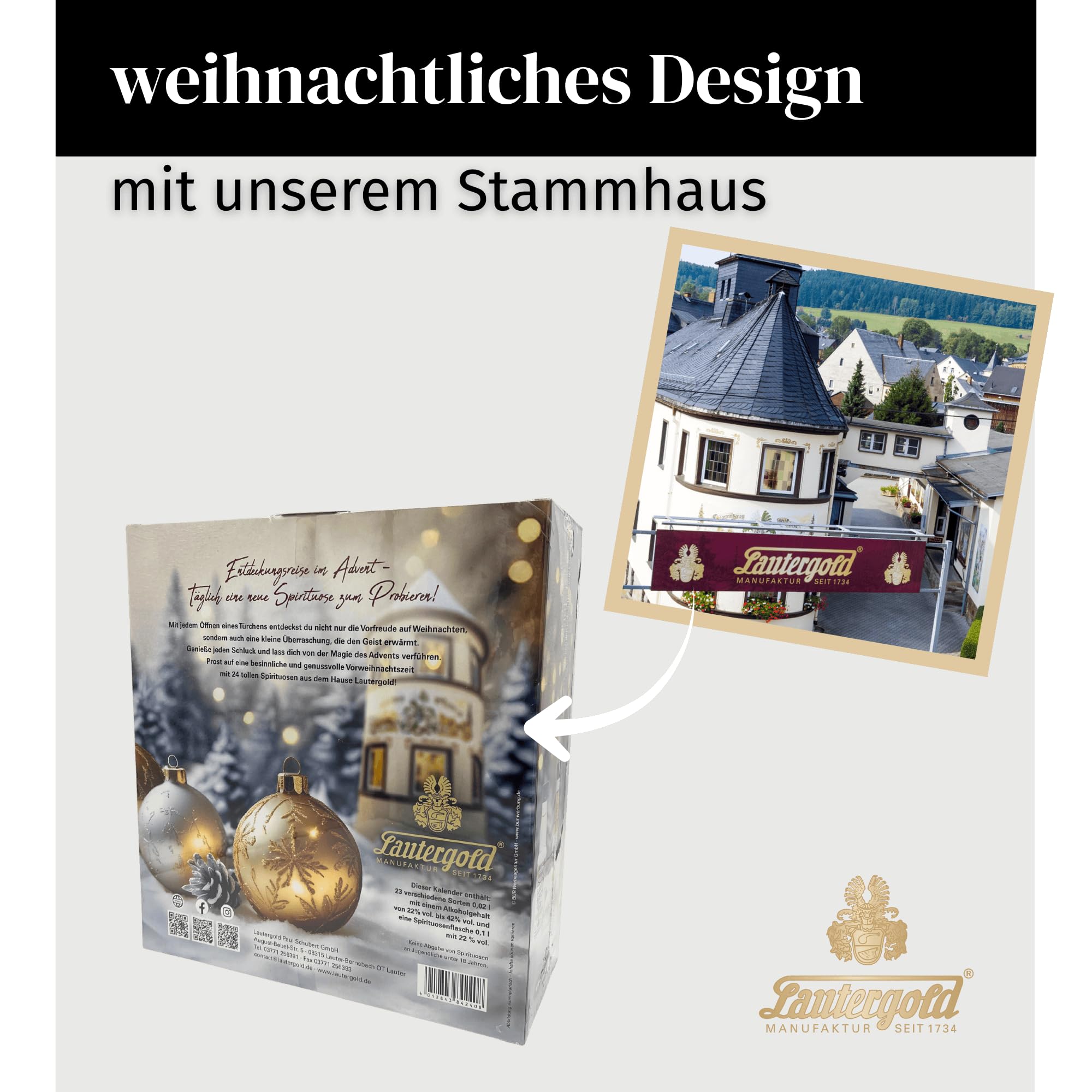 Adventskalender Liköre Spirituosen Brände und Geiste