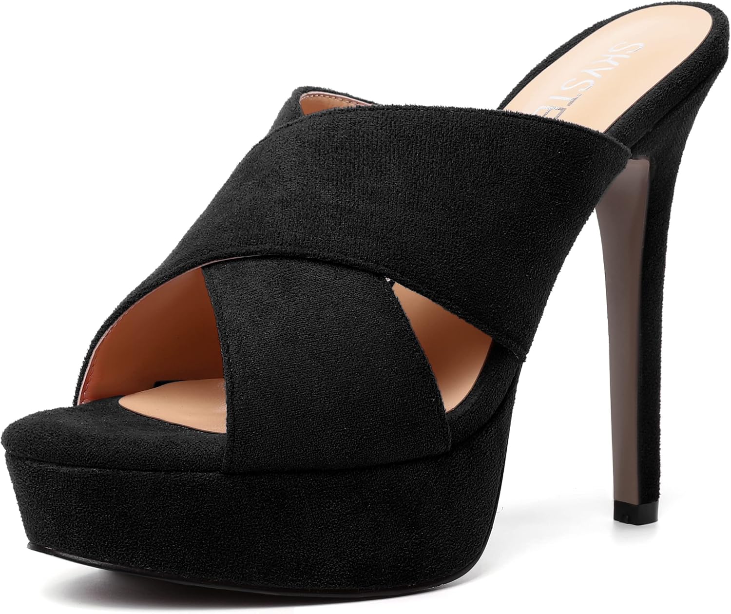SKYSTERRY Women's Party Heeled Sandals - 2 Inch Low Heel, Slip-On Open Toe, Patent Dress Sandals - View #12