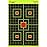 50 Pack - 12x18 Sight In Splatterburst Target - Instantly See Your Shots Burst Bright Florescent Yellow Upon Impact!
