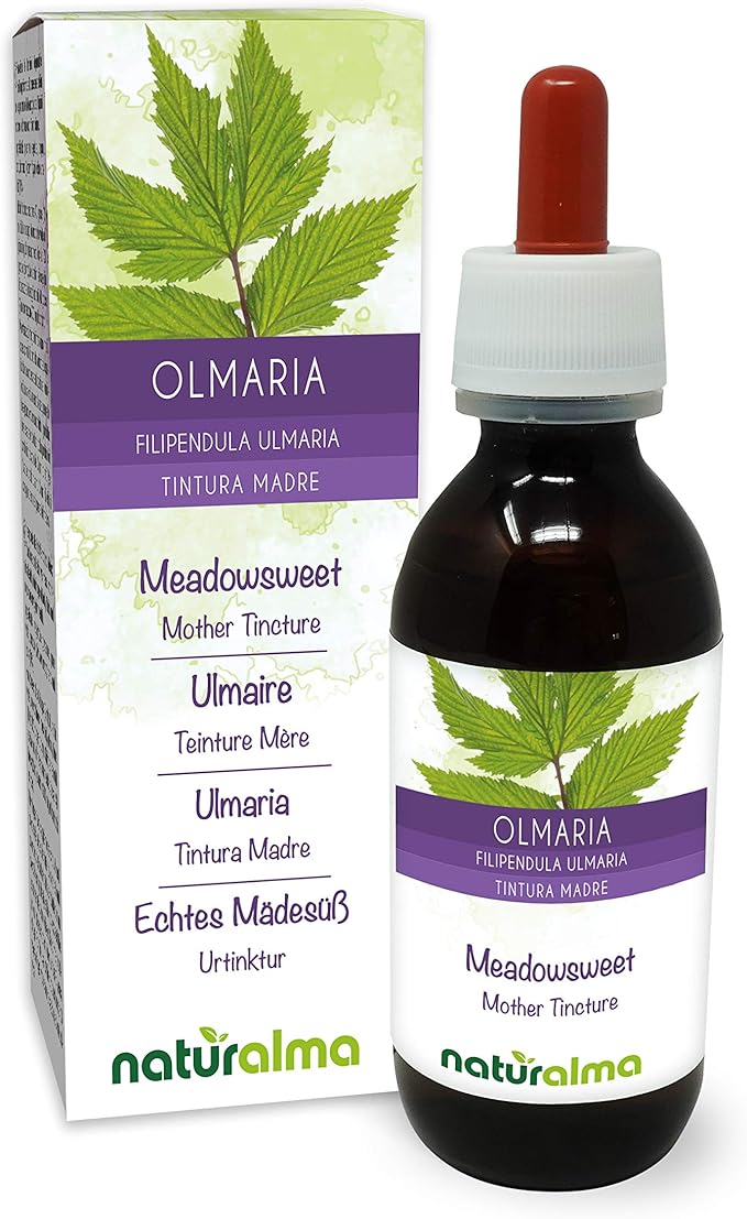 Olmaria o Regina dei prati (Filipendula ulmaria o Spirea ulmaria) fiori Tintura Madre analcoolica Naturalma