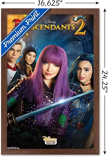 Vista 23 de Trends International Disney Descendants 2 - Póster de pared de una hoja, 22.375 x 34 pulgadas, versión sin marco