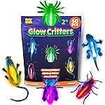 Glow Critters and Halloween Trick or Treat Glow Skeletons and Pumpkins - Glow Sticks Party Favors - Glow in The Dark Party Supplies - 60 Count