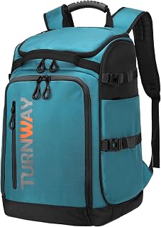 TurnWay Ski/Snowboard Boot Backpack/Ski Boot Backpack | Excellent for Store All Gear | Travel with Waterproof Exterior, Reflective Strip for Men, Women and Youth