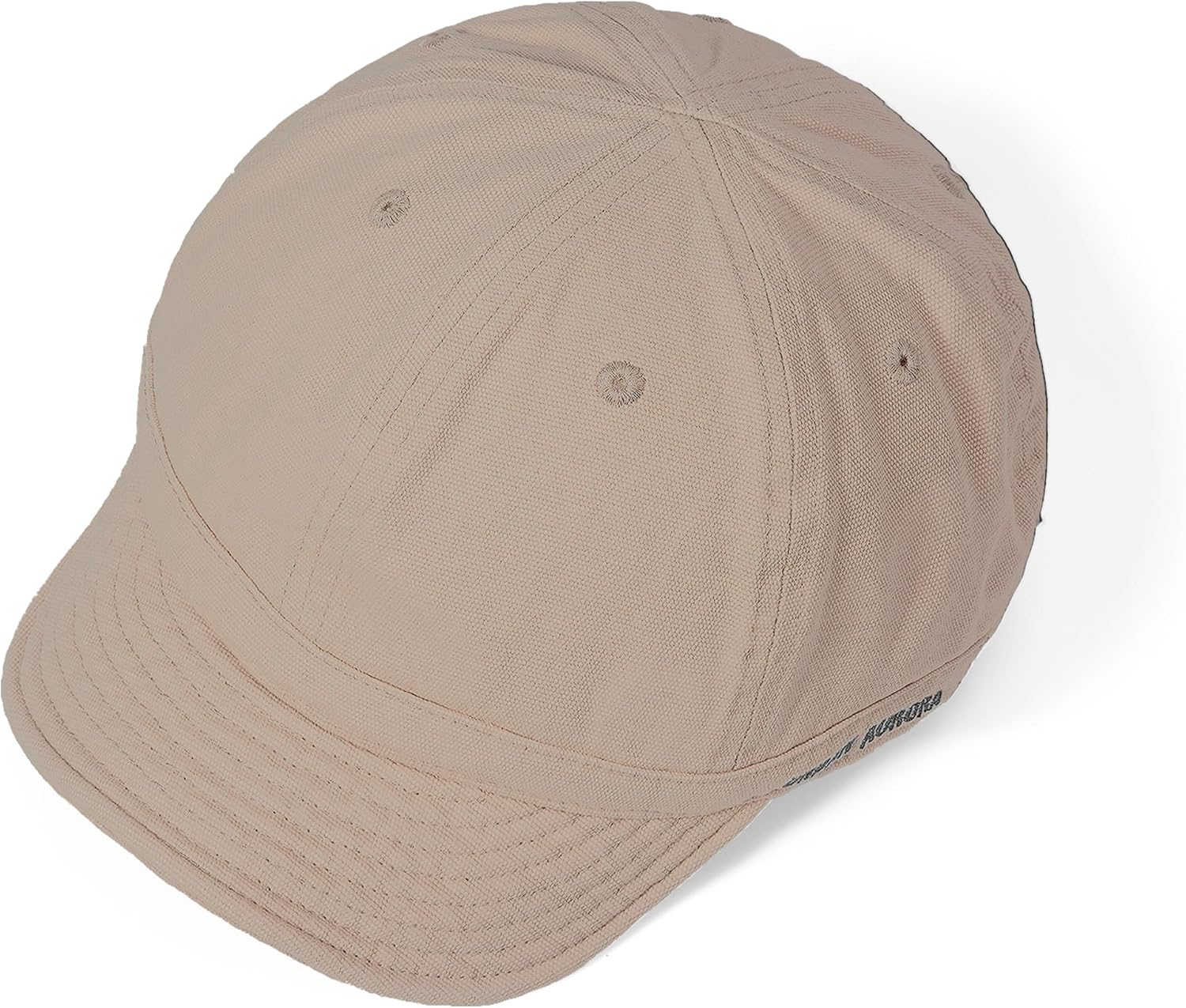 Clakllie Short Brim Baseball Cap for Men Retro Flat Bill Hats Unstructured Moisture Wicking Cotton Hat Trendy Dad Cap