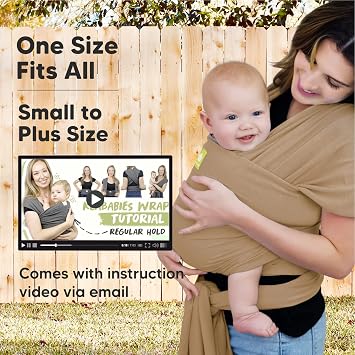 KeaBabies Baby Wrap Carrier and Diaper Bag Backpack - All in 1 Original Breathable Baby Sling, Lightweight,Hands Free Baby Carrier Sling - Waterproof Multi Function Baby Travel Bag - Baby Carrier Wrap