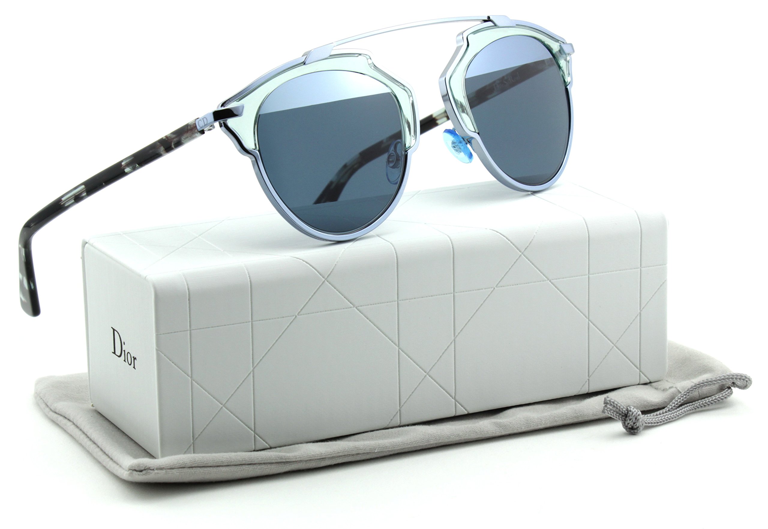 Christian Dior Soreal Retro Sunglasses Aqua Green Havana 