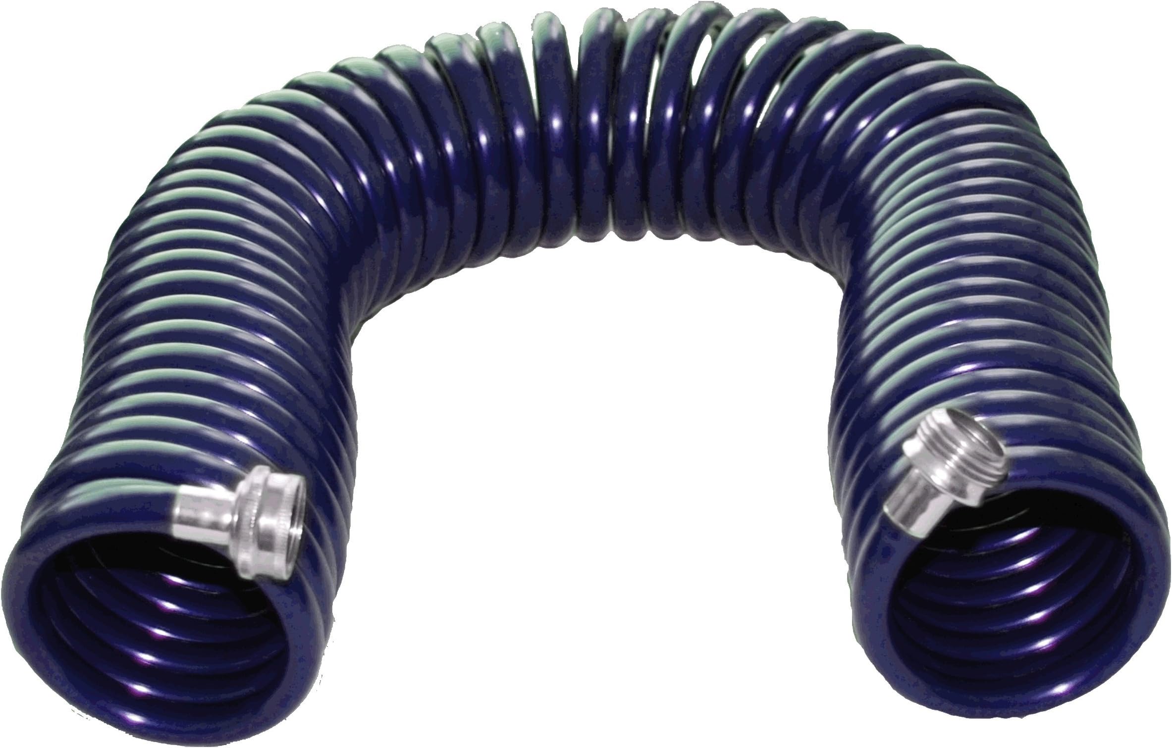 Plastair SpringHose PUWE650B93-AMZ Light EVA Lead Free Drinking Water Safe Recoil Garden Hose, Blue, 3/8-Inch by 50-Foot