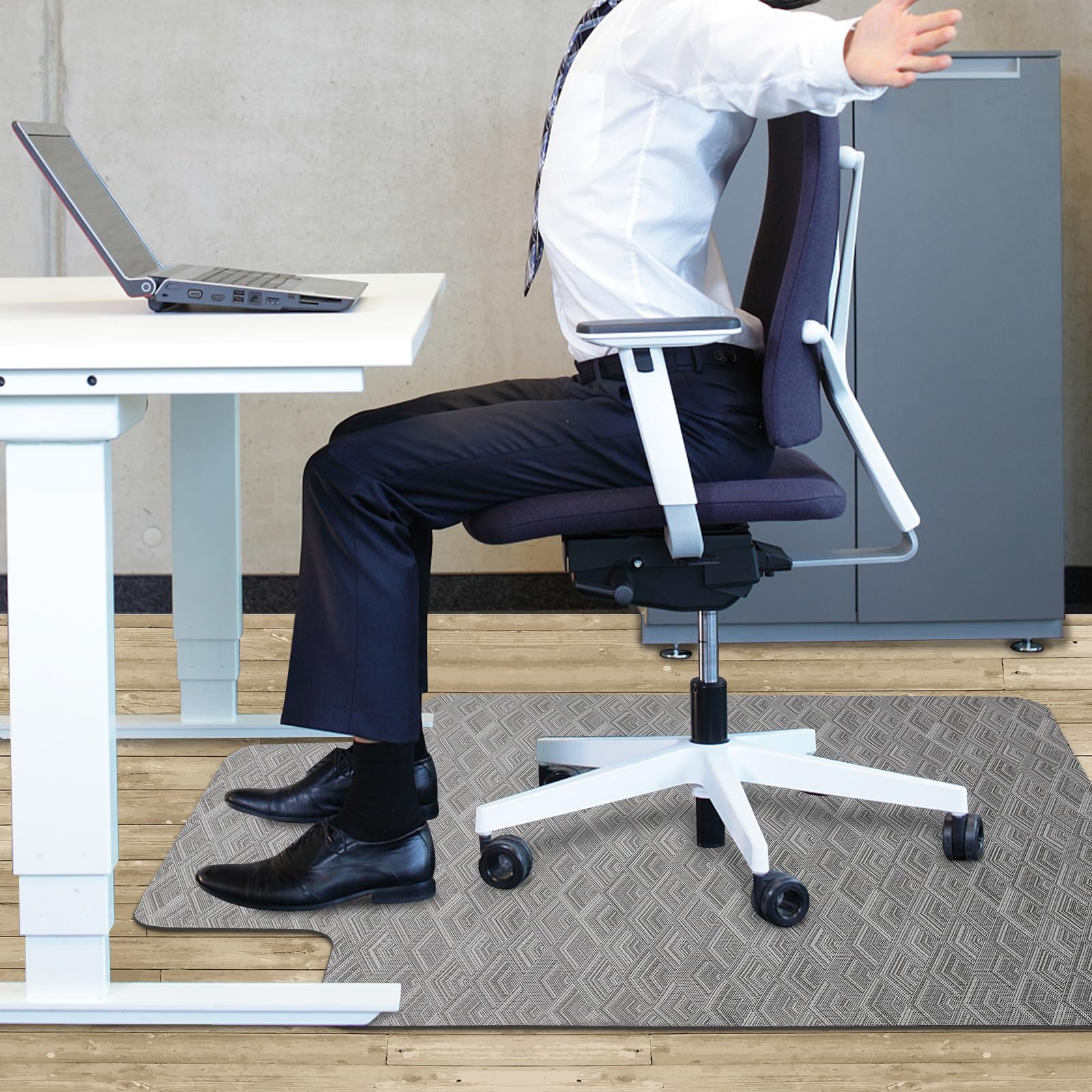 AiBOB Office Chair Mat for Hardwood Floor, 36 X 48 inches, Hard Floor