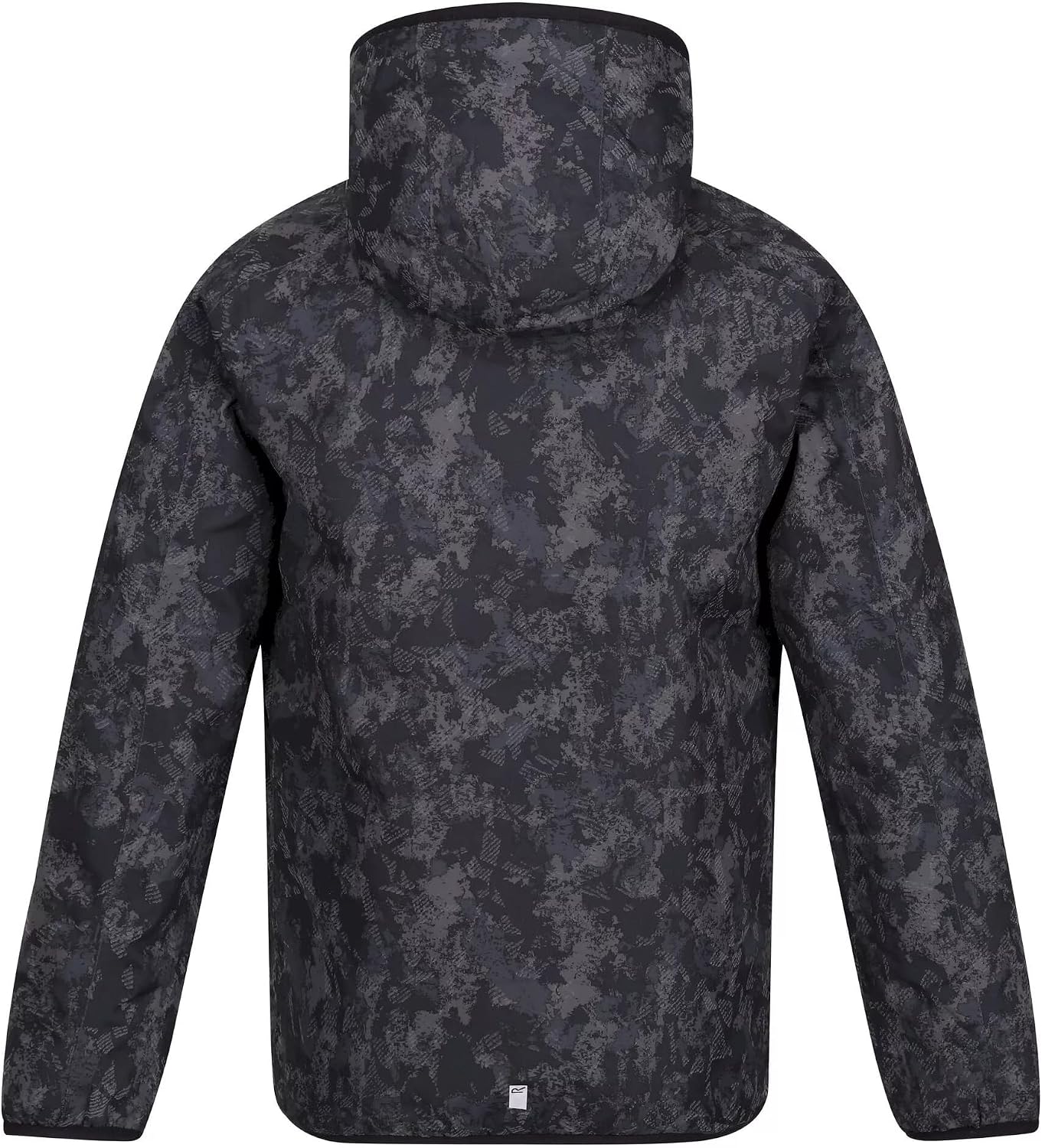 Regatta Childrens/Kids Volcanics VI Camo Waterproof Jacket (9-10 Years) (Dark Grey)
