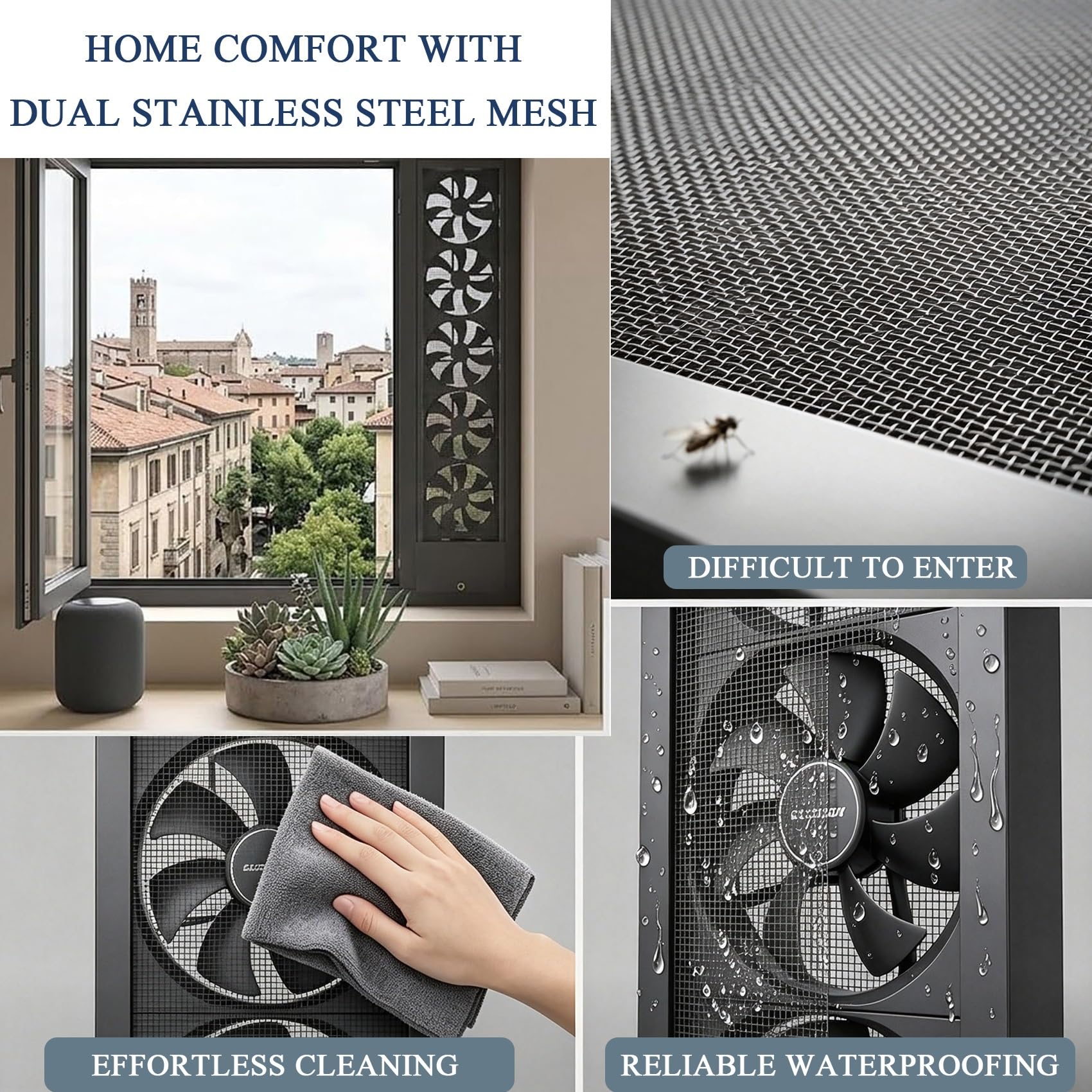 Extractor de Aire Telescópico para Ventana Ventilador de Ventilación