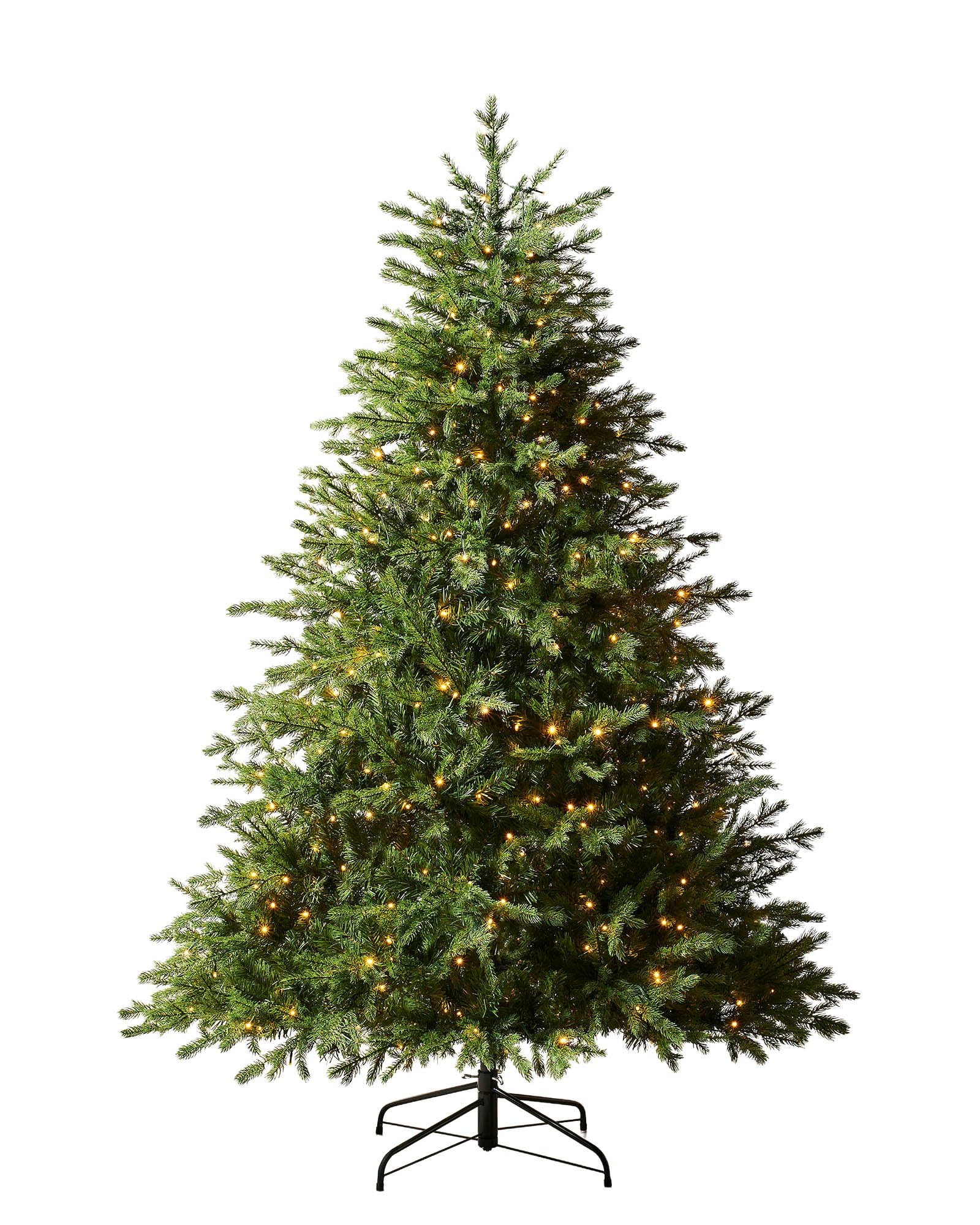 Werchristmas Green Pre-Lit Windsor Fir Function Christmas Tree With 500 Multi Dual Led Lights, 7 Feet/2.1 M, Wrc-8528