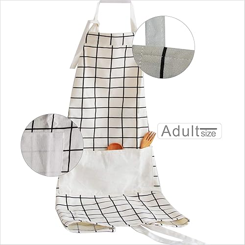 Miniatura 3 de MODADOG Bonito delantal de algodón para padres e hijos, delantal de chef de artista cómodo y creativo para pintar y cocinar