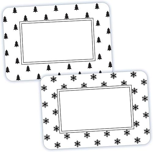Miniatura 7 de Avery Etiquetas de nombre a cuadros de pino y bayas rojas, etiquetas de regalo de Navidad, sin levantamiento, sin rizos, solo escritura a mano, 36