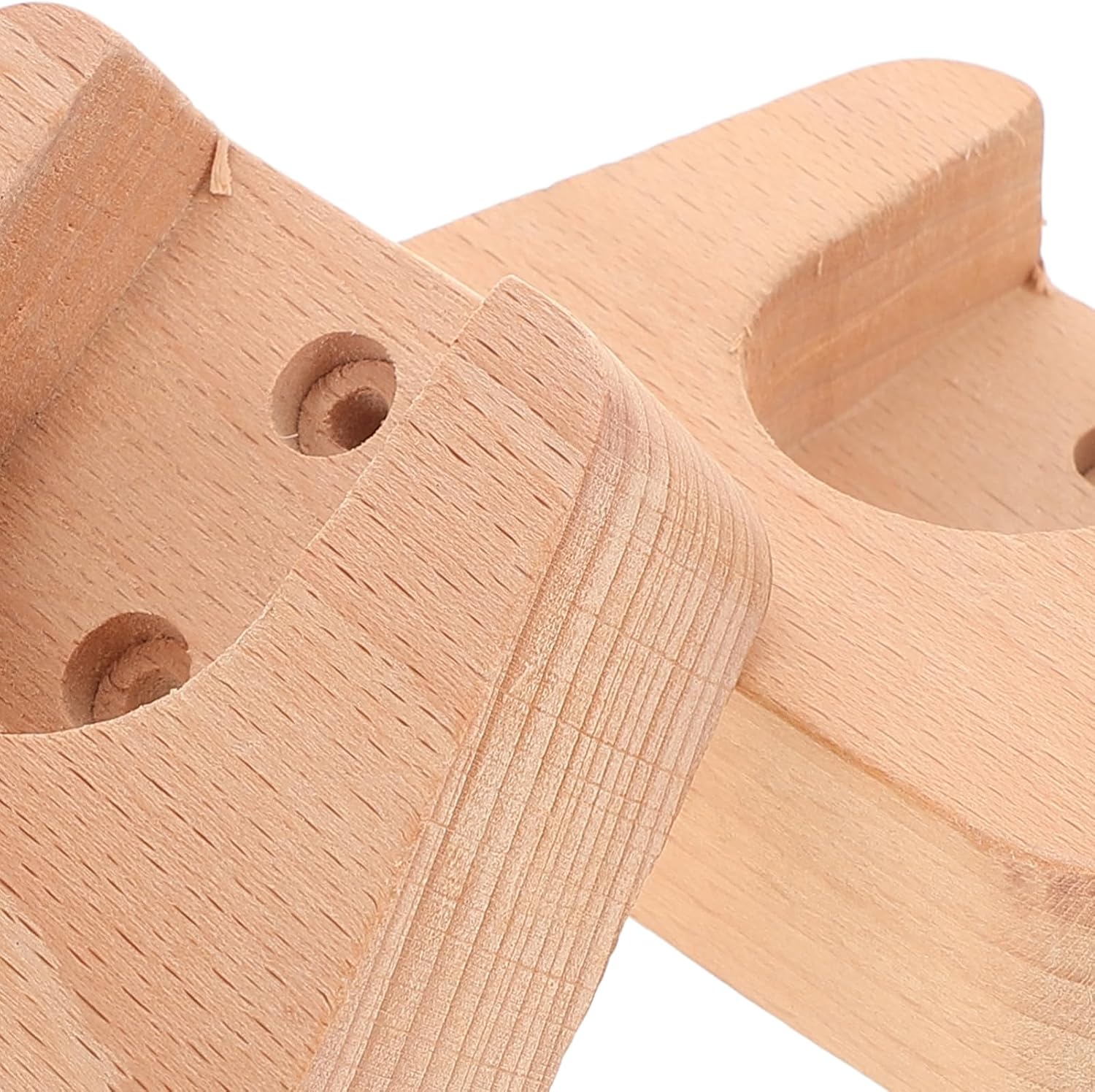 VOSAREA 2pcs Wood Curtain Rod Holders Removable Brackets for Easy Installation Support for Drapes for Bay and Home