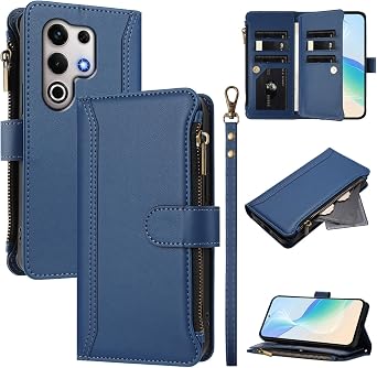 Compatible with Itel S25 Ultra Wallet case, PU Leather Wallet Case Card Slot Kickstand Magnetic Closure Shockproof Flip Folio Book Case Cover for Itel S25 Ultra A