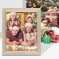 Vista 9 de Golden State Art, Portarretratos de 11 x 14 pulgadas, estilo de grano de madera campestre, moldeado amplio, ganchos traseros para exhibición