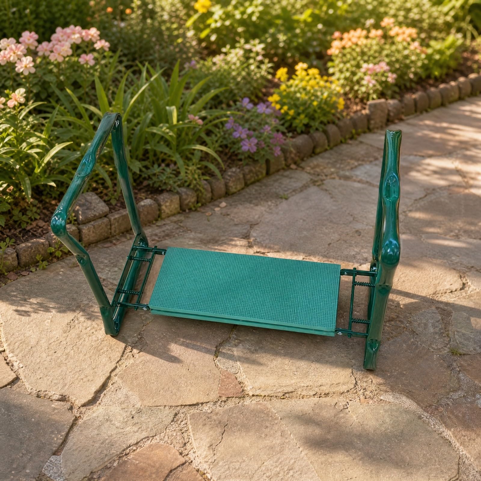 Klappbare Gartenkniebank mit Sitz Tragbar 2-in-1 Gartenkniebank und Sitz Leicht Gartenknieter mit Aufbewahrungstasche für Hobbygärtner, Beschneiden