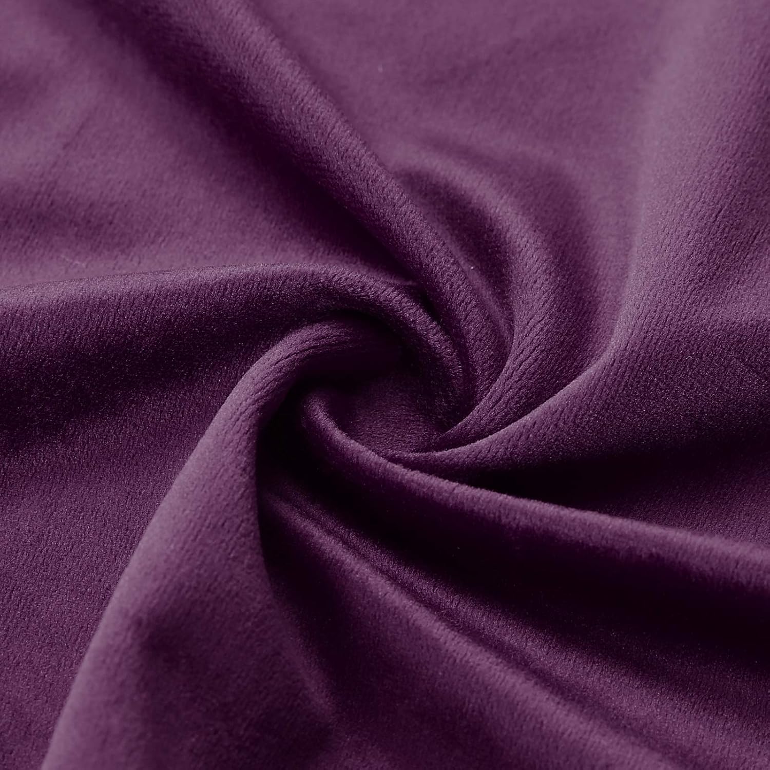 Eamior Light Blocking Sound Reducing Rod Pocket Top Velvet Curtains/Drapes/Panels for Living Room/Bedroom (1 Pair, 52 x 96 Inch, Burgundy)