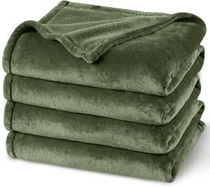 Ultra Soft Fleece Blanket Queen Size - 300GSM No Shed Plush Throw For Bed & Couch