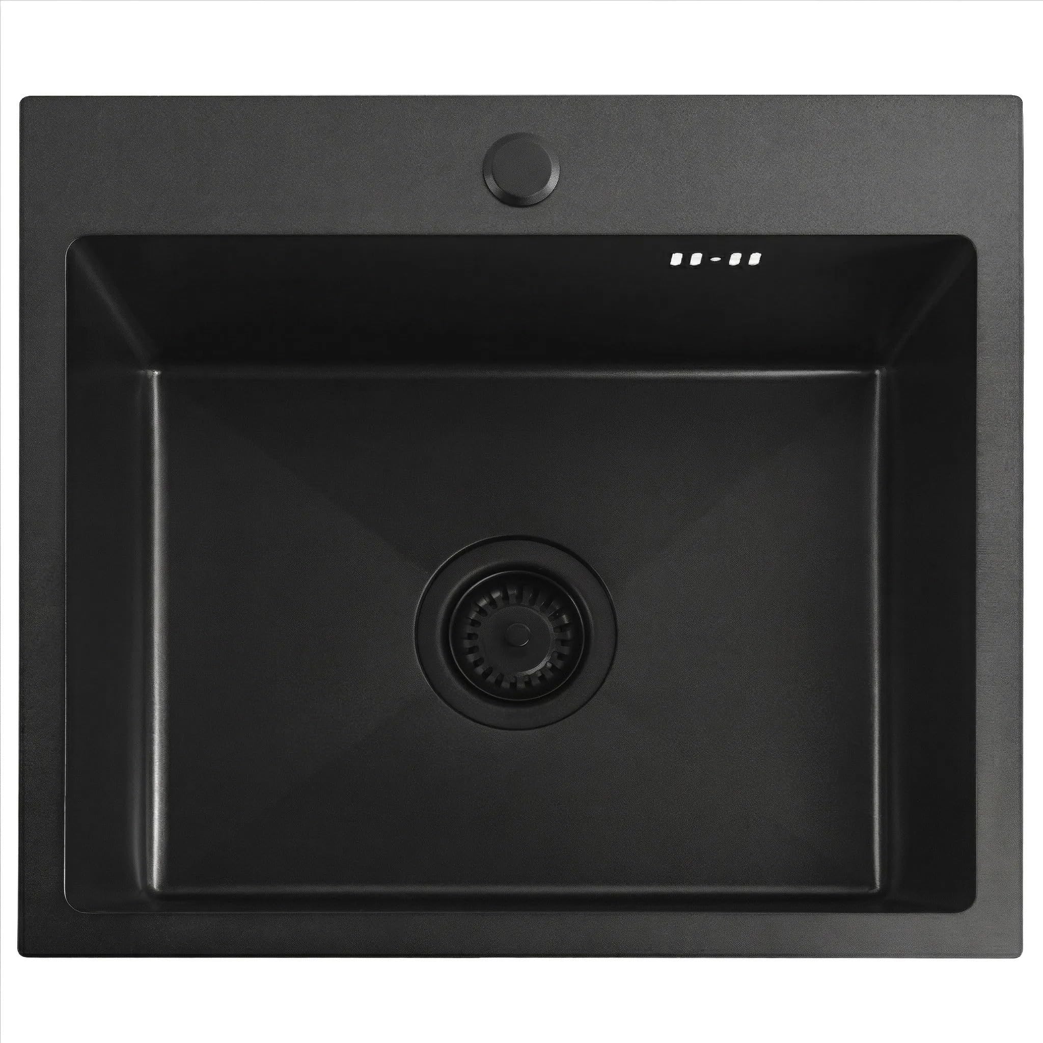 REA Kitchen Sink Leo 50 Black Sink Made of Metal
