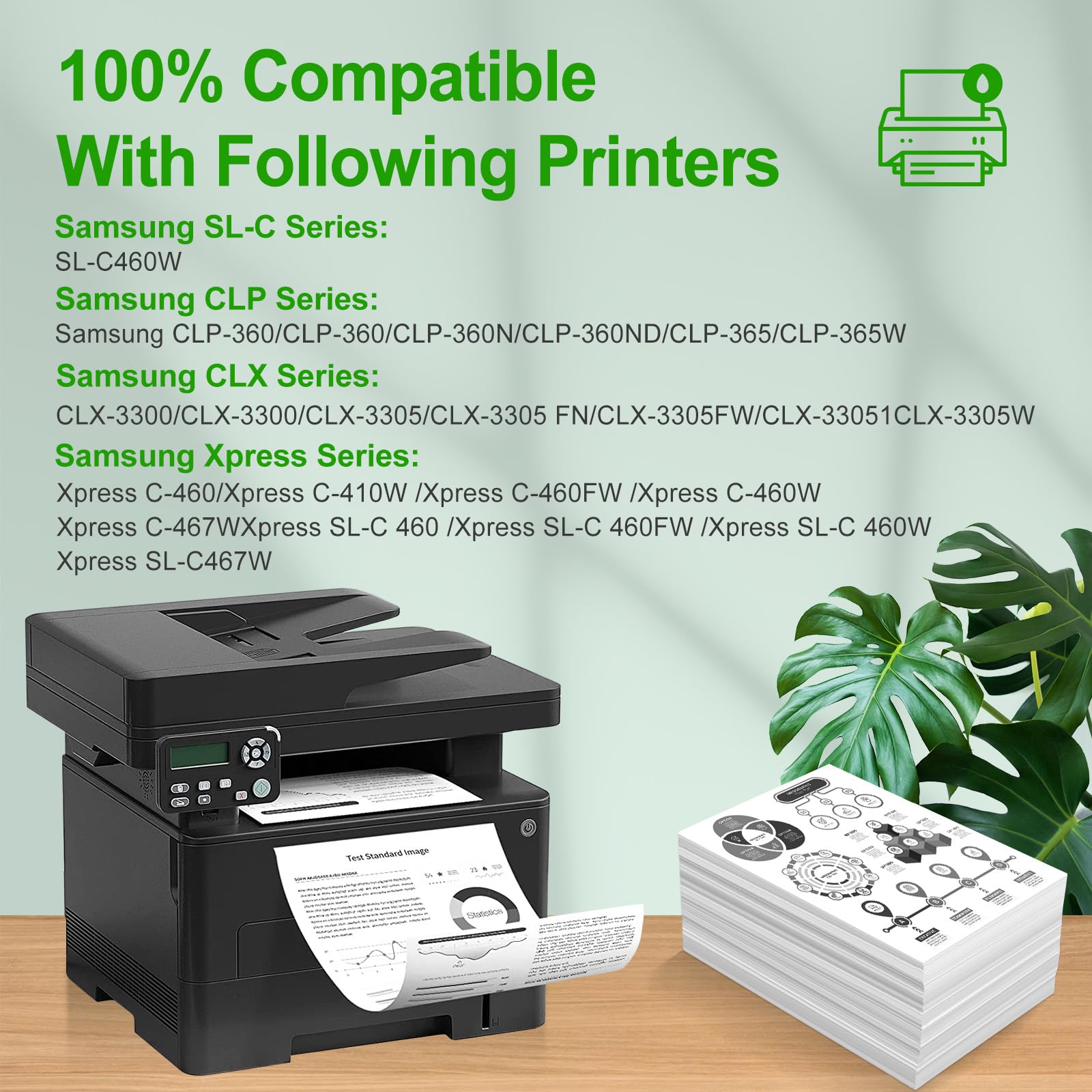 CLT R406 - Tamburo di stampa per Samsung CLT-R406 /See per CLX-3305 Series 3300 3305fw 3305fn CLP 365 360 SL-C460w Xpress C480w C480fw C430 C430w C460w C460 W. C410w - 16.000 pagine