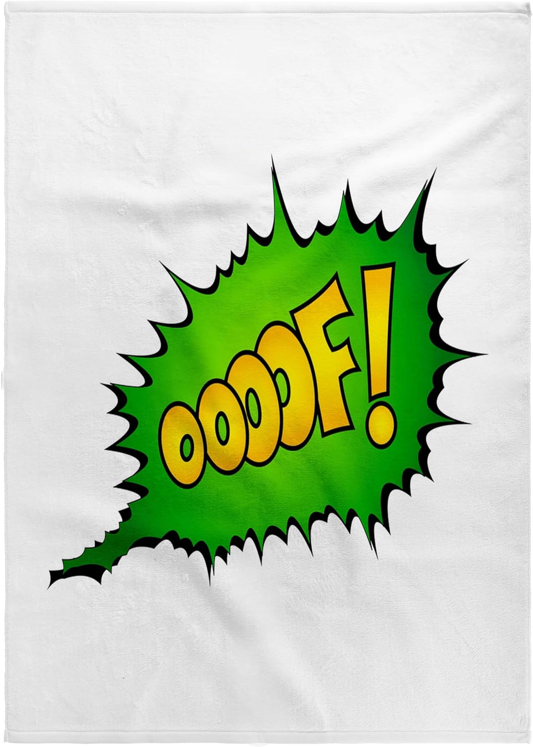 3dRose Superhero Fight Comic OOOOF 22x30 Bath Hand Pool Towel