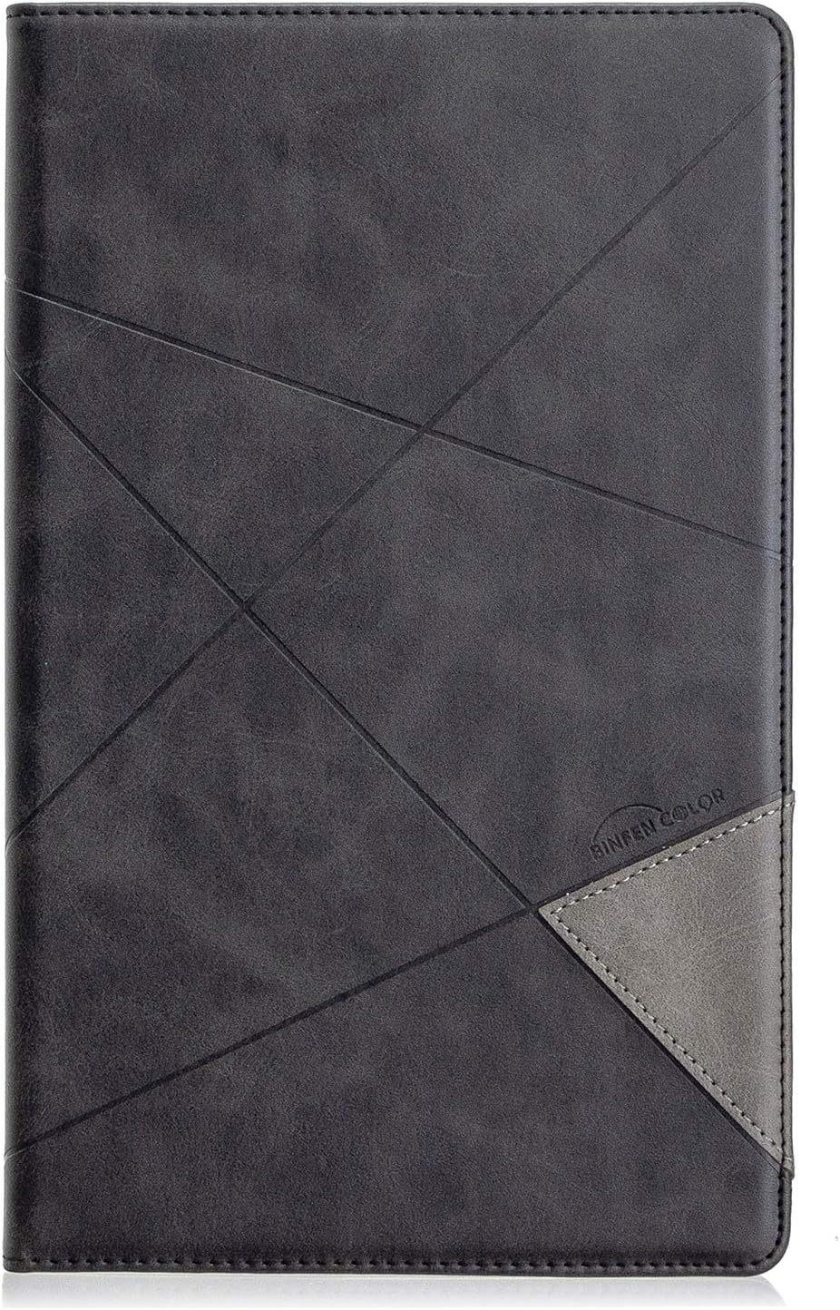 Leather 8 Inch Tablet Case Compatible with Amazon Fire HD 8 (8th/7th/6th Generation, 2018/2017 / 2016 Release),Business Smart Magnetic Flip Fold Stand Cover with Card Slot,Auto Wake/Sleep (Black)