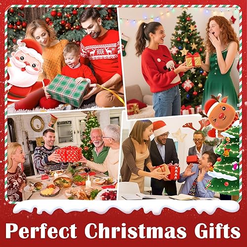 Miniatura 6 de Linterna de globo de nieve para decoración de Navidad, luz musical de globo de nieve con temporizador, caja de música con USB y batería, camión rojo