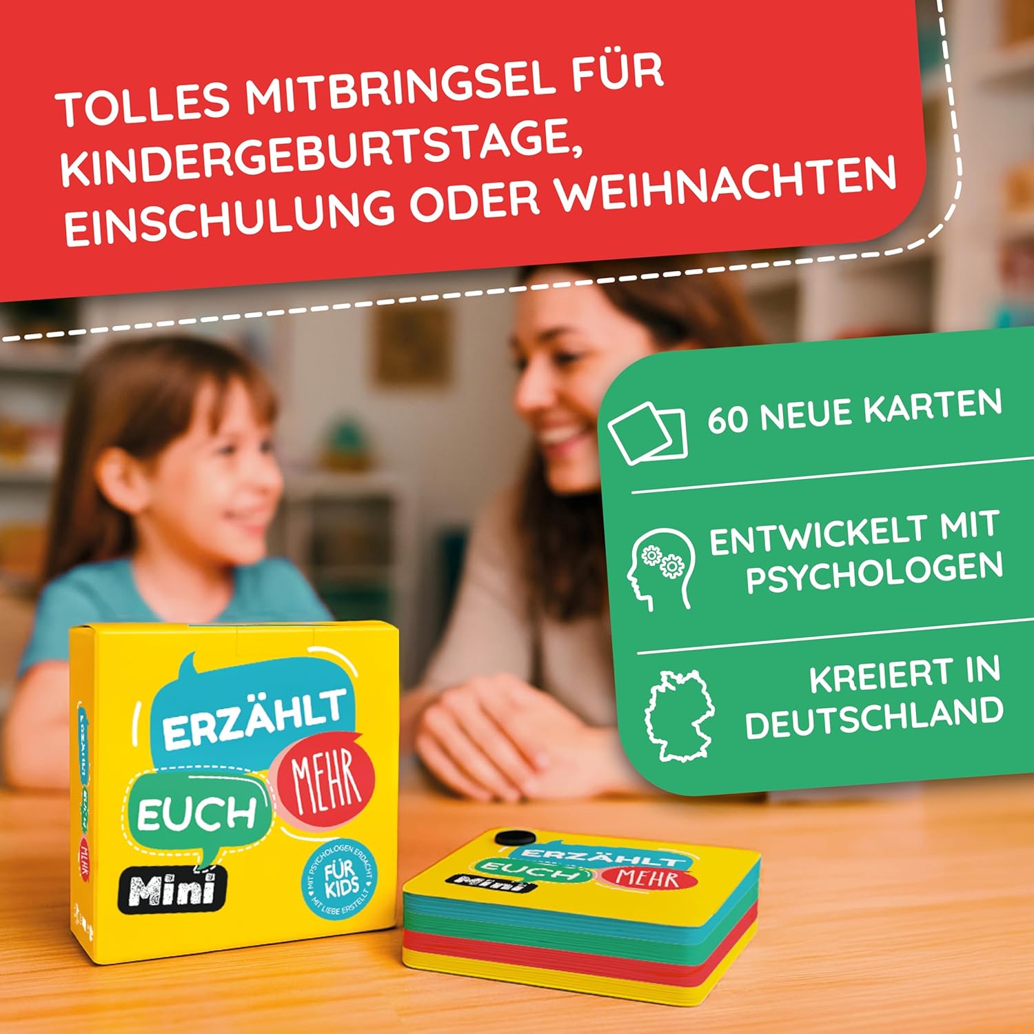 Tell You More Kids (Mini) | Card Game for Children | Question Cards for Families | Educational Game for School Enrolment | Game for Car Trip and Travel (Tell You More Kids (Mini))