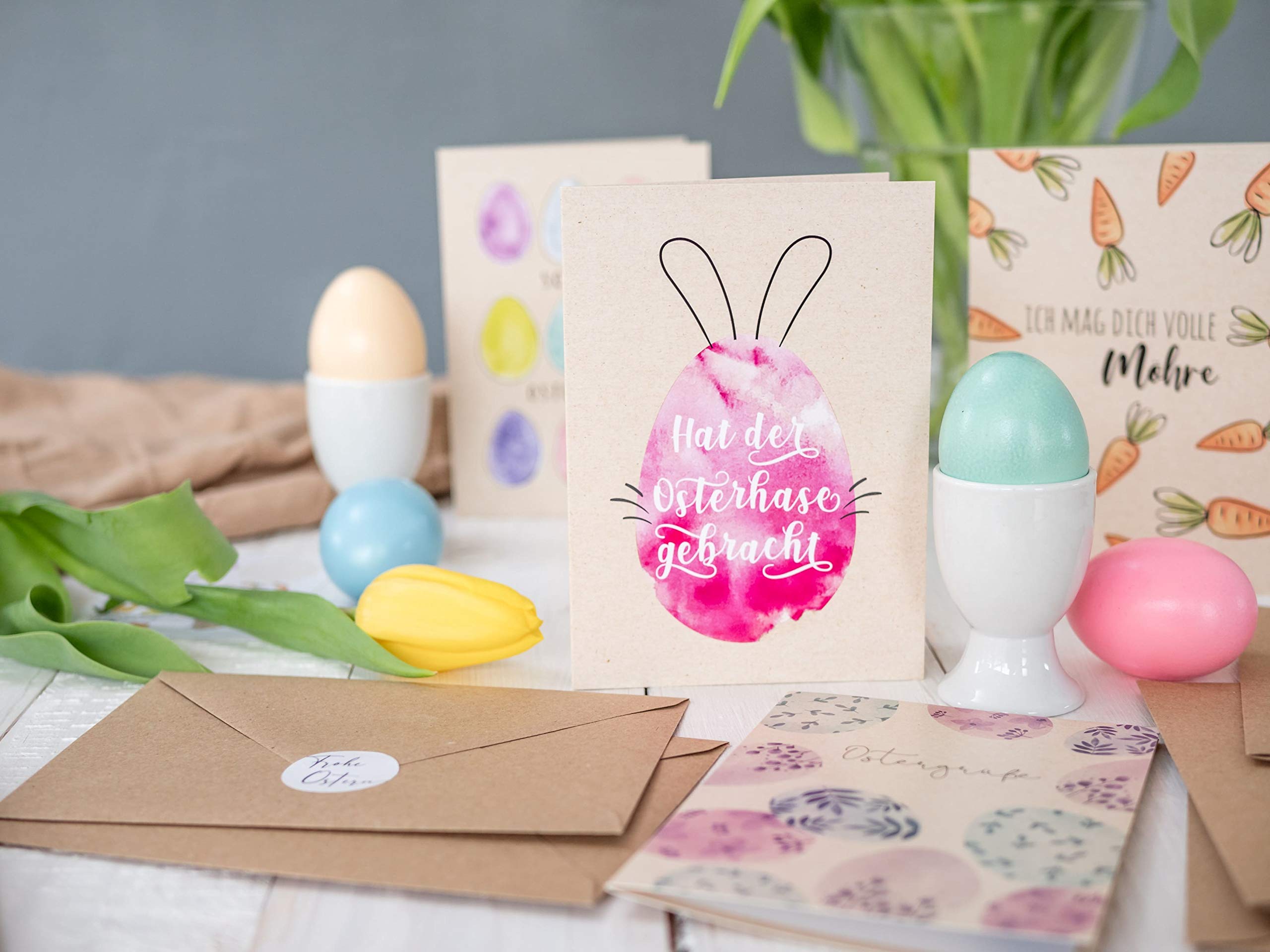 Confezione da 8 biglietti di Pasqua cristiani – Elegante design della chiesa con fiori primaverili | Carta premium da 210 GSM | Include buste | Auguri di Pasqua ispirati alla fede