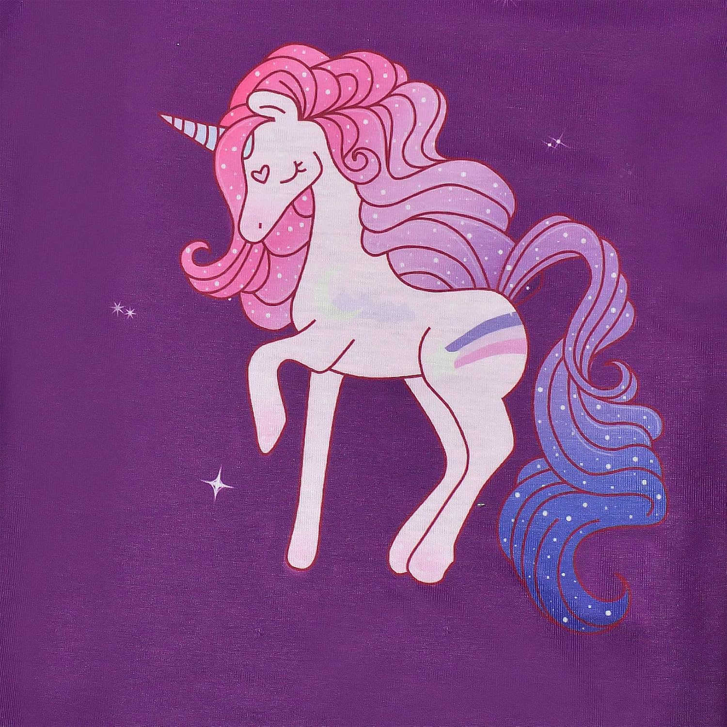 CHILDRENSTAR Matching Girls&Doll Pajamas Summer Unicorn Pjs Sets 18-inch Dolls Night Shirts,Size 8 9