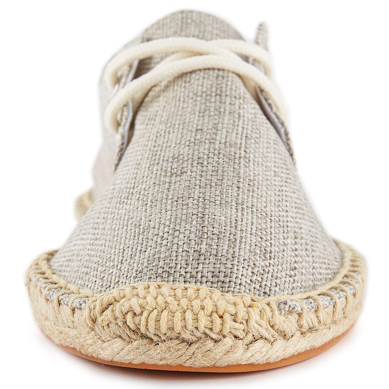 Espadrilles Plates en Toile décontractées Lacets pour Hommes