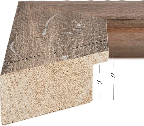 Miniatura 3 de Craig Frames Hatteras, portarretratos de 8 x 10 pulgadas con paspartú para mostrar una foto de 5 x 7 pulgadas, madera de playa rústica bohemia