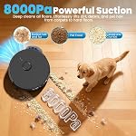 E10+ Robot Vacuum & Mop Combo Self Emptying with 8,000Pa, Robotic Vacuums Cleaner for Pet Hair, LiDAR Navigation, 75-Day Capacity, Carpet Detection, Anti-Tangle, 150-Min Runtime, for Floors, Carpet