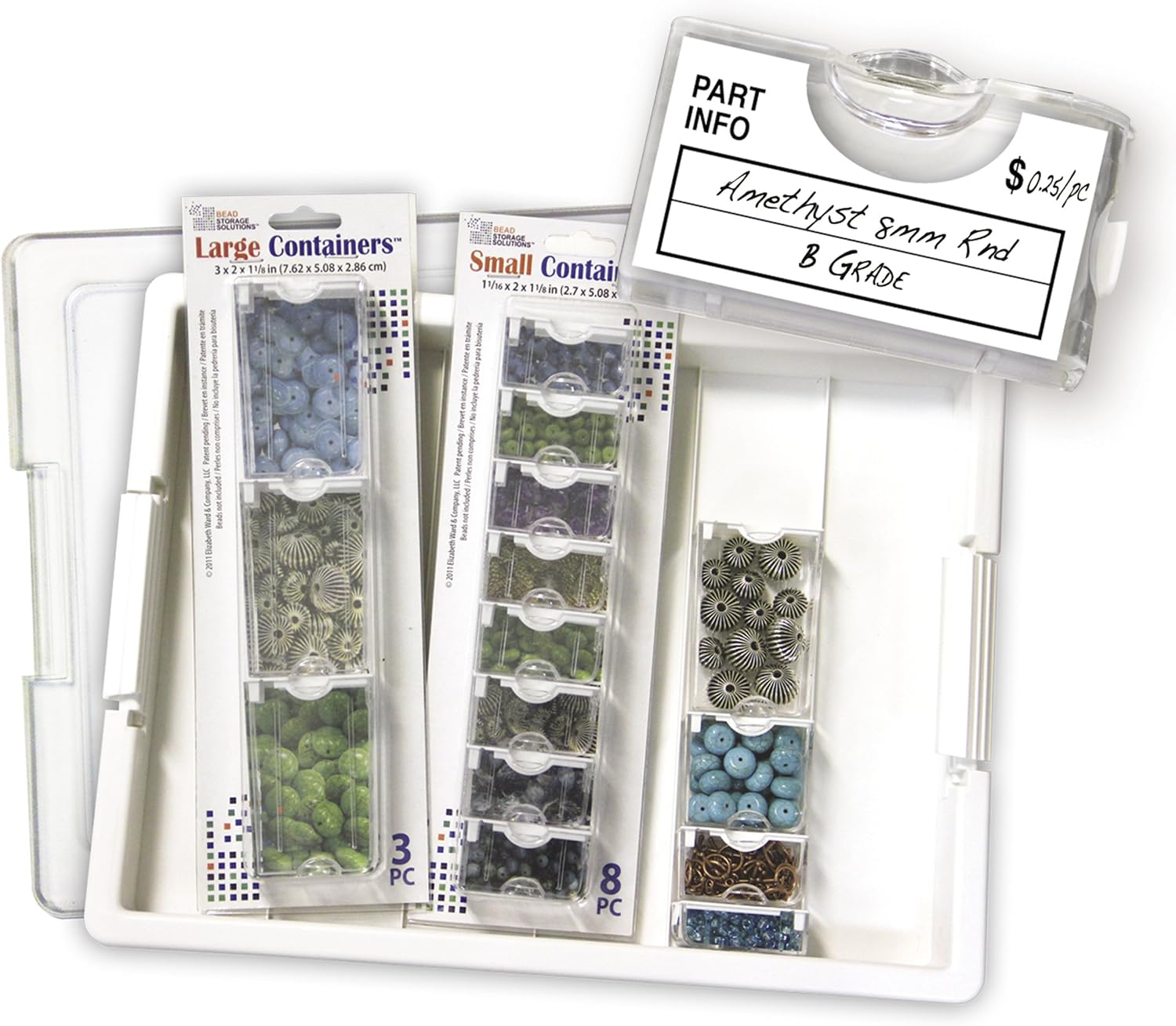 Darice 96-Piece Elizabeth Ward Bead Storage Solutions Container Labels