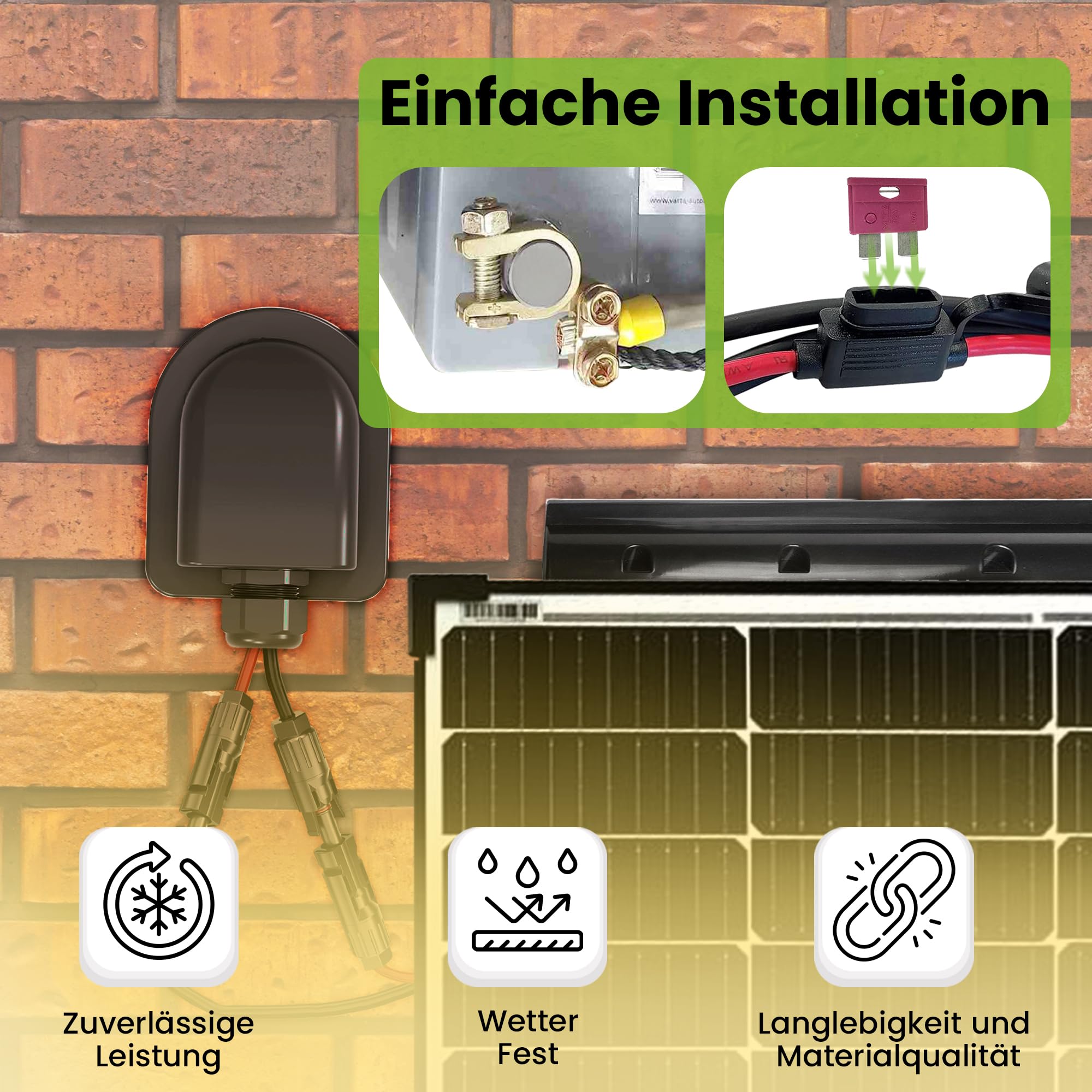 Offgridtec mPremium+ L 100W 12V MPPT Caravan Solaranlage