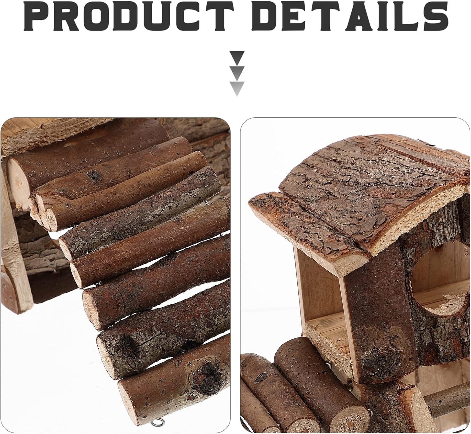 Hamster Castle House Double Decorative Habitat for Small Pets Safe Comfortable Resting Space for Hamsters Chinchillas and Other Small Animals