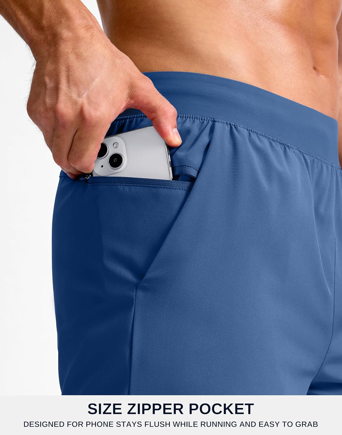 G Gradual Men's Athletic Running Shorts 7"/5"/9" Zipper Pocket Lightweight Workout Gym Quick Dry Shorts Golf Tennis Hiking - Image 4