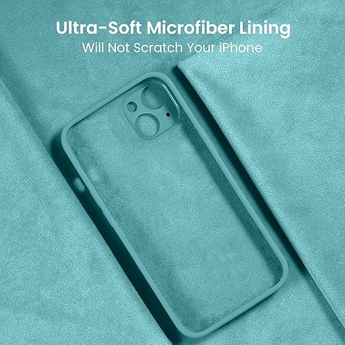 Miniatura 317 de FireNova Funda para iPhone 14 Pro, funda de silicona mejorada [protección de cámara] con [2 protectores de pantalla], forro interior de microfibra