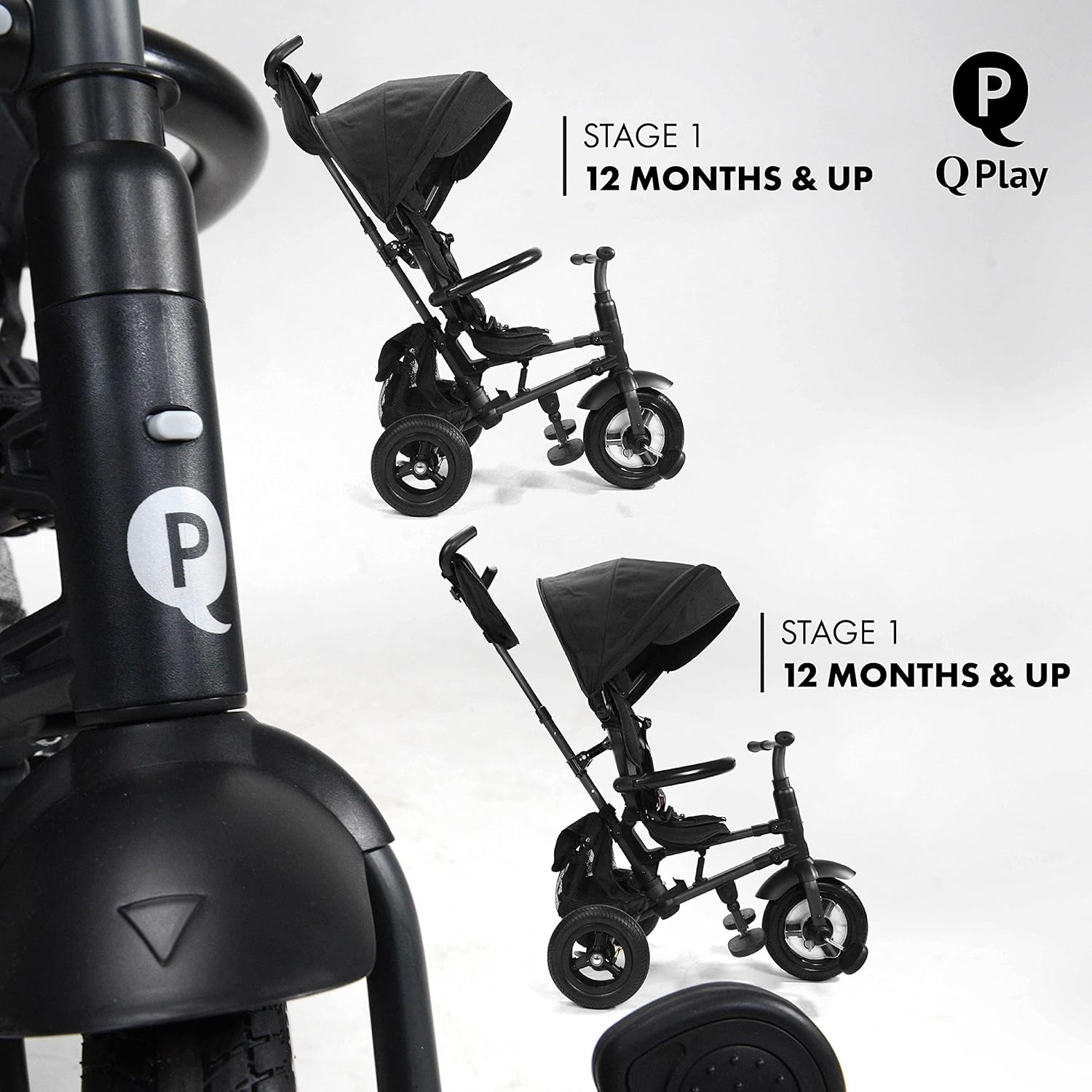 QPlay Rito tricycle in Stage 1 for 12 months and up