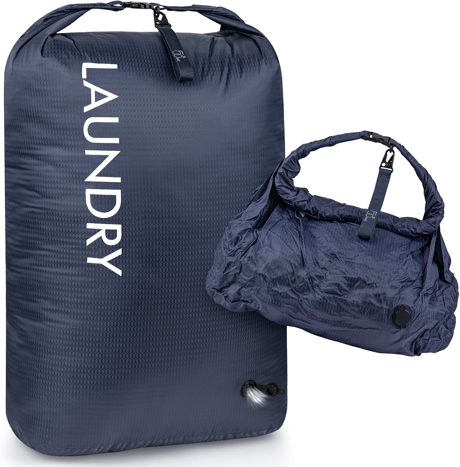 Compression Laundry Bag, Waterproof Travel Storage for Dirty Clothes