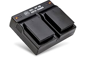 BM Premium Pack of 2 LP-E10 Batteries and USB Dual Battery Charger...