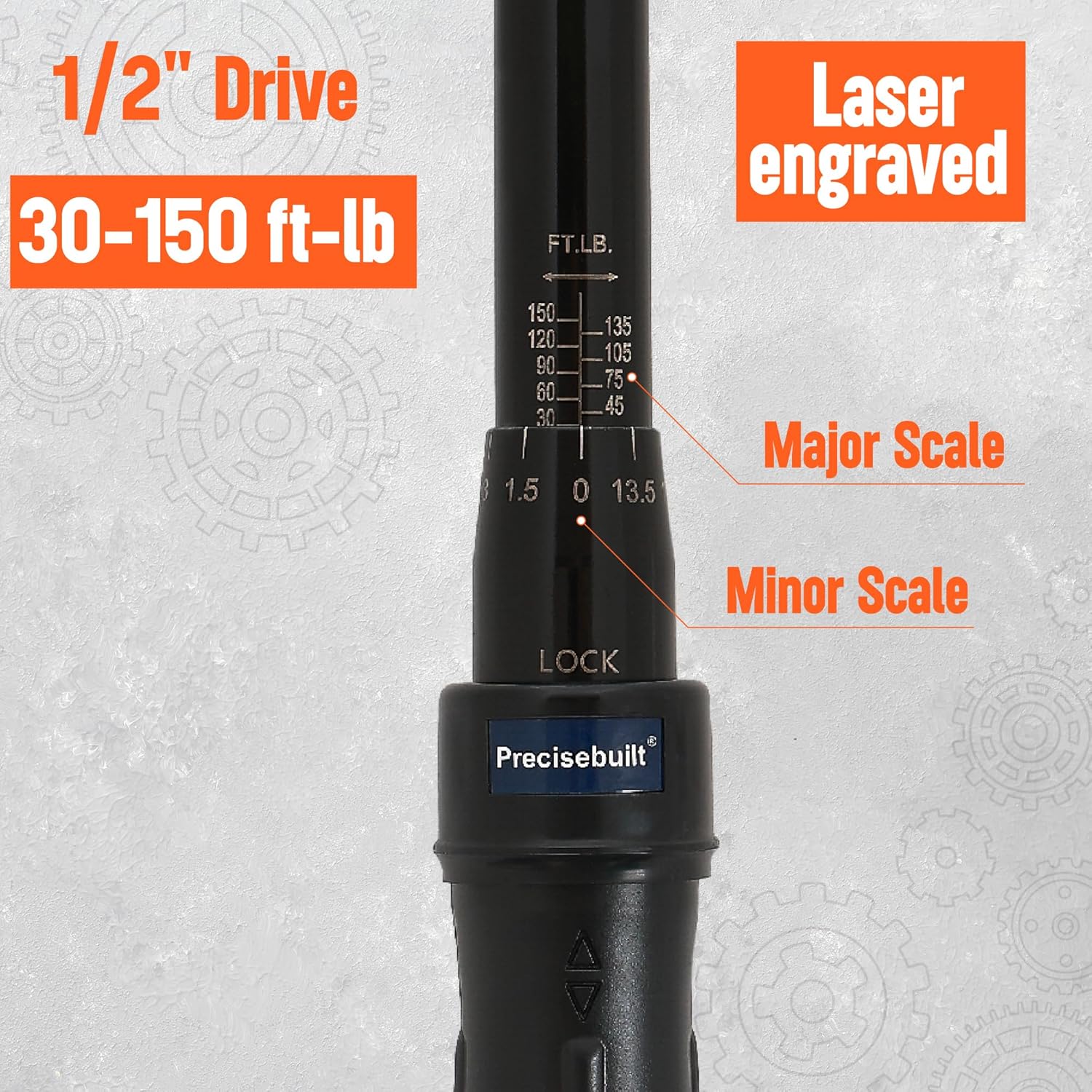 1/2" Drive 30-150 ft-lb Click Tech Torque Wrench