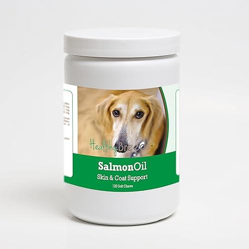 Miniatura 107 de Healthy Breeds Golden Retriever - Aceite de salmón masticable suave, 90