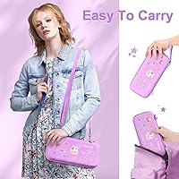 Vista 7 de Younik Switch 2 Case Compatible with NS Switch 2 (2025), Carrying Case with 19 Game Card Slots, 4 in 1 Switch 2 Accessories Includes Shoulder Strap